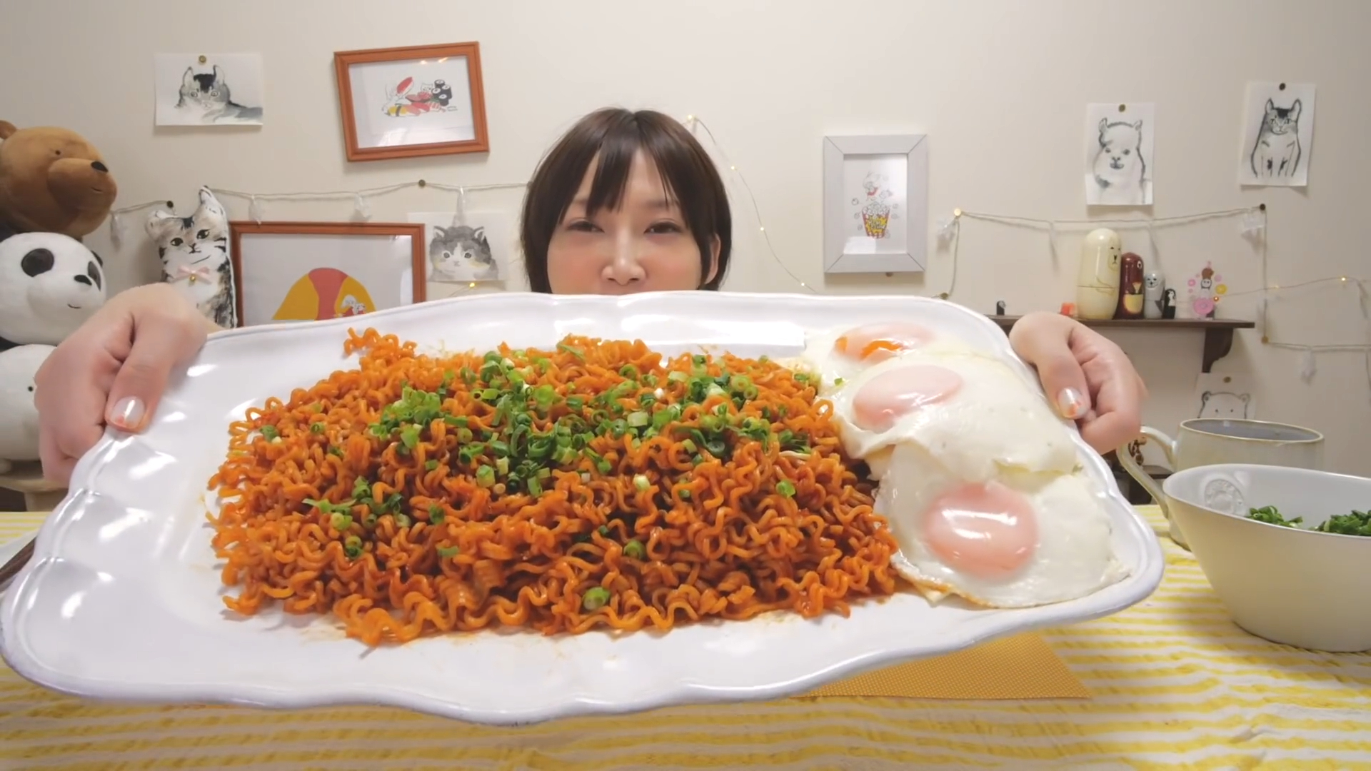【木下大胃王】超辣!香味十足的龙虾味的方便面6人份